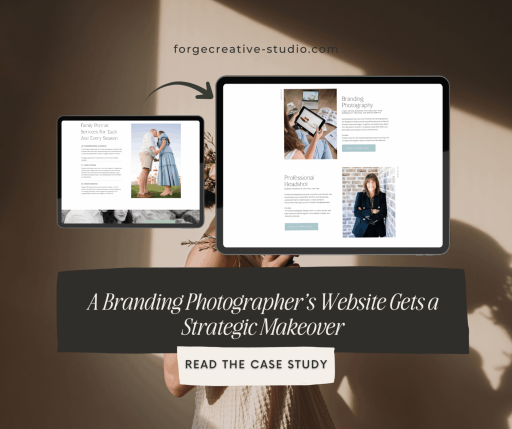 A Branding Photographers Website Gets a Strategic Makeover 2